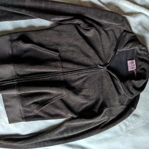 Juicy couture brown terry cloth track jacket